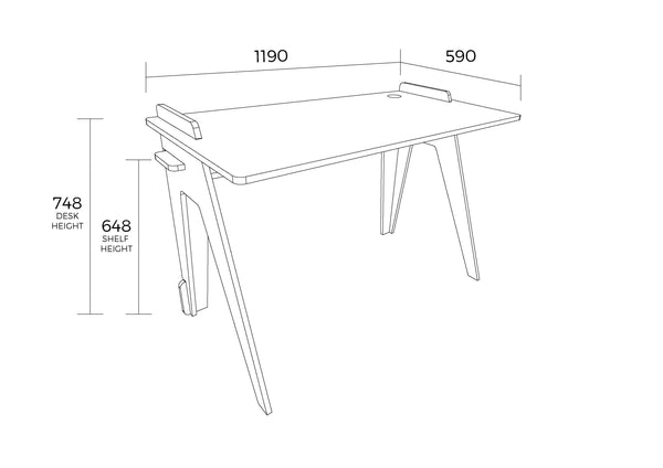 The Essential Classic Desk & Compact Riser | Various Colours