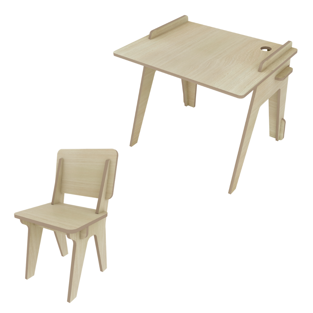 The Junior Compact Desk & Junior Chair | Various Colours